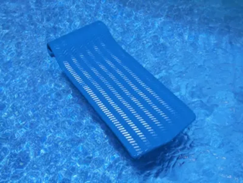 Sofskin Rippled Blue Floating Swimming Pool Mattress - 74" - Blue