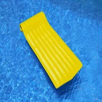 Floating Rippled Swimming Pool Mattress Raft - 74" - Yellow