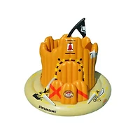 Inflatable Orange Pirate Castle Adventure Swimming Float  82-Inch