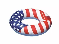 American Flag Inflatable Swimming Pool Inner Tube - 36" - Red and White