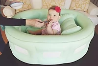 4-in-1 Room to Grow Portable Inflatable Baby Bathinet - Green