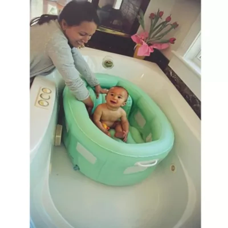 4-in-1 Room to Grow Portable Inflatable Baby Bathinet - Green