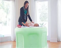 4-in-1 Room to Grow Portable Green Inflatable Baby Play Yard