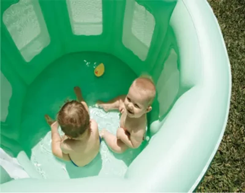 4-in-1 Room to Grow Portable Green Inflatable Baby Play Yard