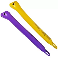 6' Inflatable Purple and Yellow Dinosaur Twisty Tube Pool Toys - Set of 2