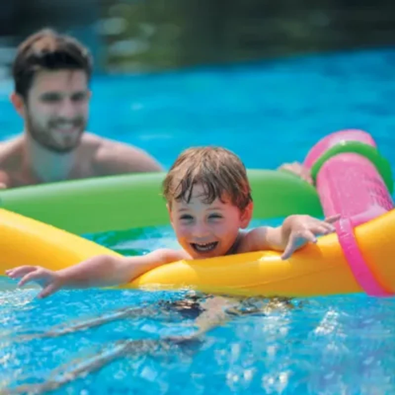 6' Inflatable Purple and Yellow Dinosaur Twisty Tube Pool Toys - Set of 2
