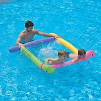 6' Inflatable Purple and Yellow Dinosaur Twisty Tube Pool Toys - Set of 2