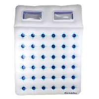 Inflatable Dual Window Pool Air Mattress - 76" - Blue and White
