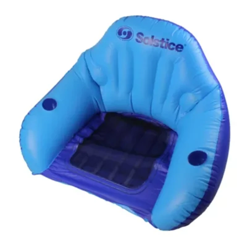 Inflatable Convertible Swimming Pool Floating Lounger with Mesh Seat - 67" - Blue