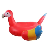 Inflatable Yellow and Red Scarlet Macaw Novelty Swimming Pool Raft - 93"
