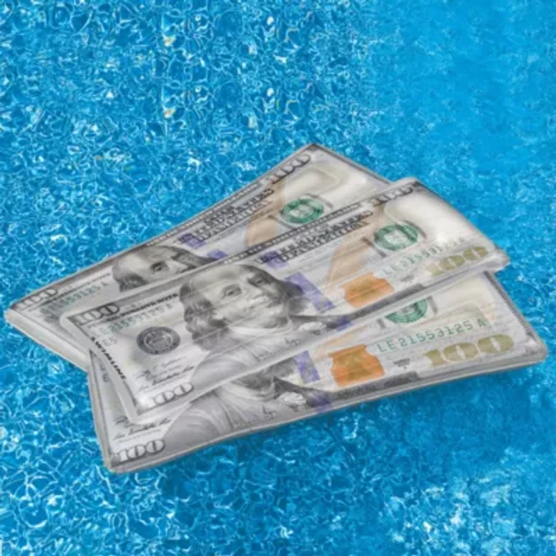 Inflatable Benjamin Franklin Money Pool Lounger - 84"
