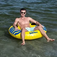 Inflatable River Rough Swimming Pool Ring Tube with Handles - 48"