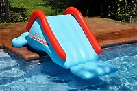 Inflatable Blue Super Swimming Pool Slide   17-Inch