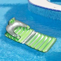 Inflatable Swimming Pool Folding Lounge Chair Float - 74" - Green
