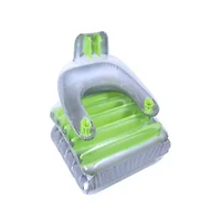 Inflatable Swimming Pool Folding Lounge Chair Float - 74" - Green