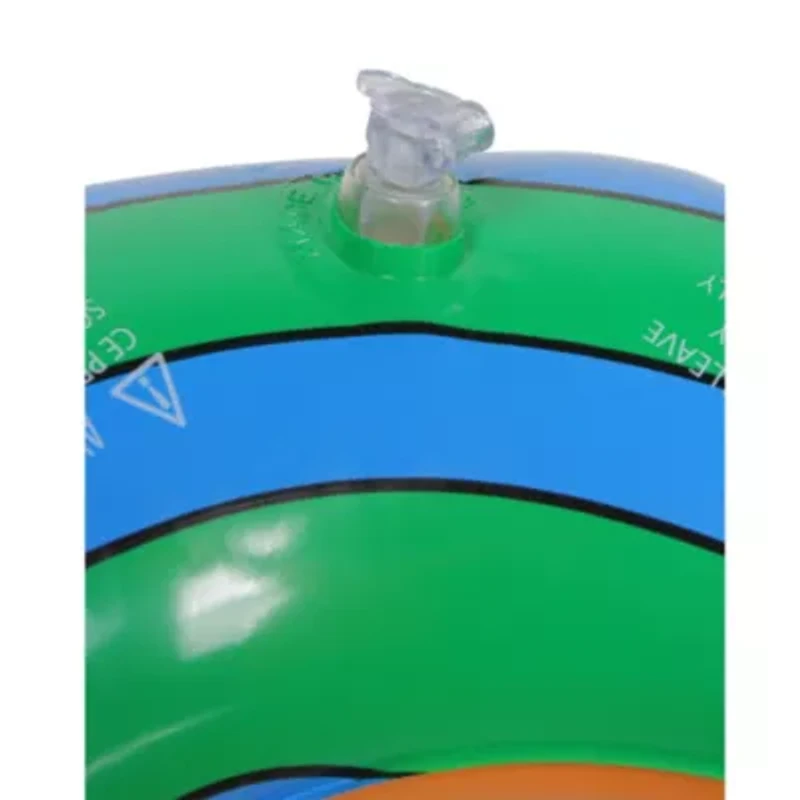 Inflatable Orange and Blue Snail Swimming Pool Tube Ring Float  24-inch