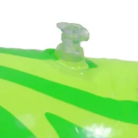 24" Inflatable Green and Yellow Dinosaur Swim Ring Tube Pool Float