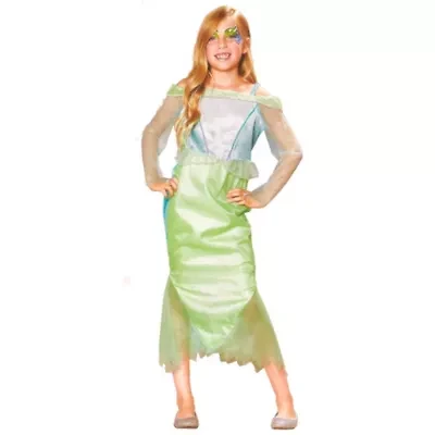 Blue and Green Mermaid Girl Child Halloween Costume - Medium