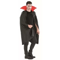 Black and Red Vampire Cape Boy Child Halloween Costume - Large