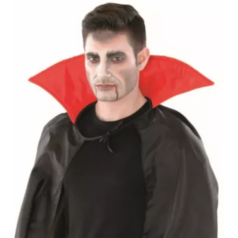 Black and Red Vampire Cape Boy Child Halloween Costume - Large
