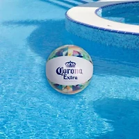 Corona Tropical Leaves Inflatable Beach Ball - 20" - Blue and Green