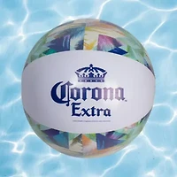 Corona Tropical Leaves Inflatable Beach Ball - 20" - Blue and Green