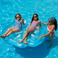 Sand Dollar Inflatable Swimming Pool Raft Float - 64" - Blue