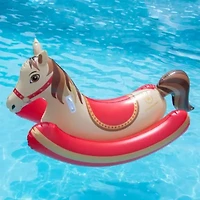 Hobby Horse Rocker Inflatable Swimming Pool Ride-On Float - 81"