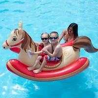 Hobby Horse Rocker Inflatable Swimming Pool Ride-On Float - 81"