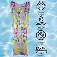 6' Blue and Yellow Flowers Inflatable Swimming Pool Float