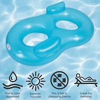 Mosaic Inflatable Duo Water Lounger - 74" - Blue
