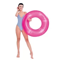 Inflatable Inner Tube Pool Float - 35" - Pink