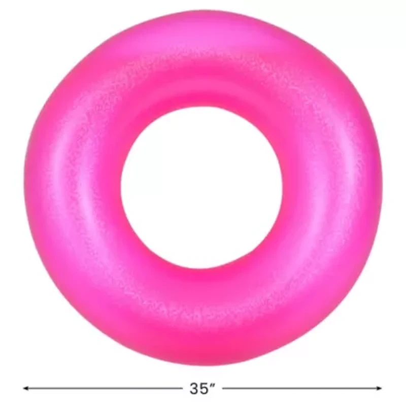 Inflatable Inner Tube Pool Float - 35" - Pink
