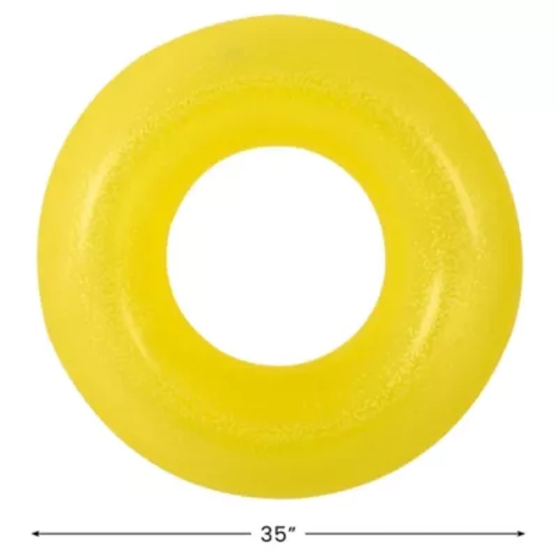 Inflatable Inner Tube Pool Float - 35" - Yellow