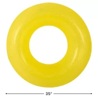 Inflatable Inner Tube Pool Float - 35" - Yellow