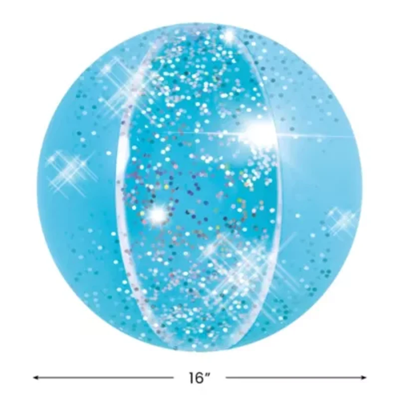 Glitter Inflatable Beach Ball - 16