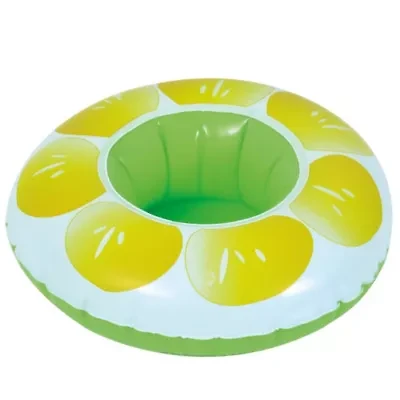 9" Inflatable Lemon Slice Swimming Pool Beverage Drink Holder