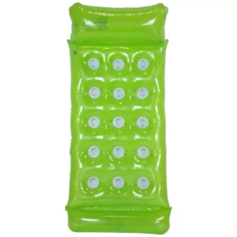 Inflatable 15-Pocket Swimming Pool Lounge - 64.75" - Green