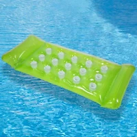 Inflatable 15-Pocket Swimming Pool Lounge - 64.75" - Green