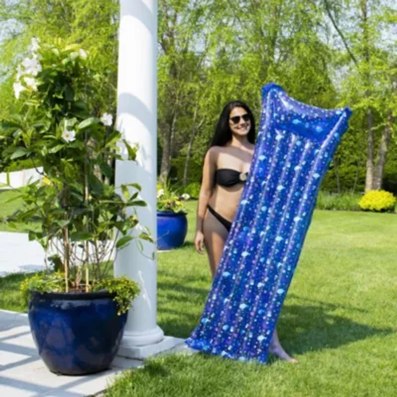 Aquatic Marine Animals Inflatable Pool Raft - 72'' - Blue