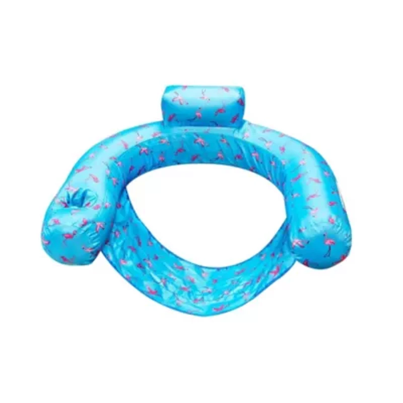 Flamingo Fabric Covered Floating U-Seat Pool Chair Float - 32"