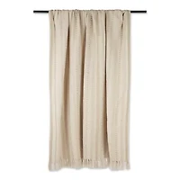 Braided Stripe Cotton Throw Blanket