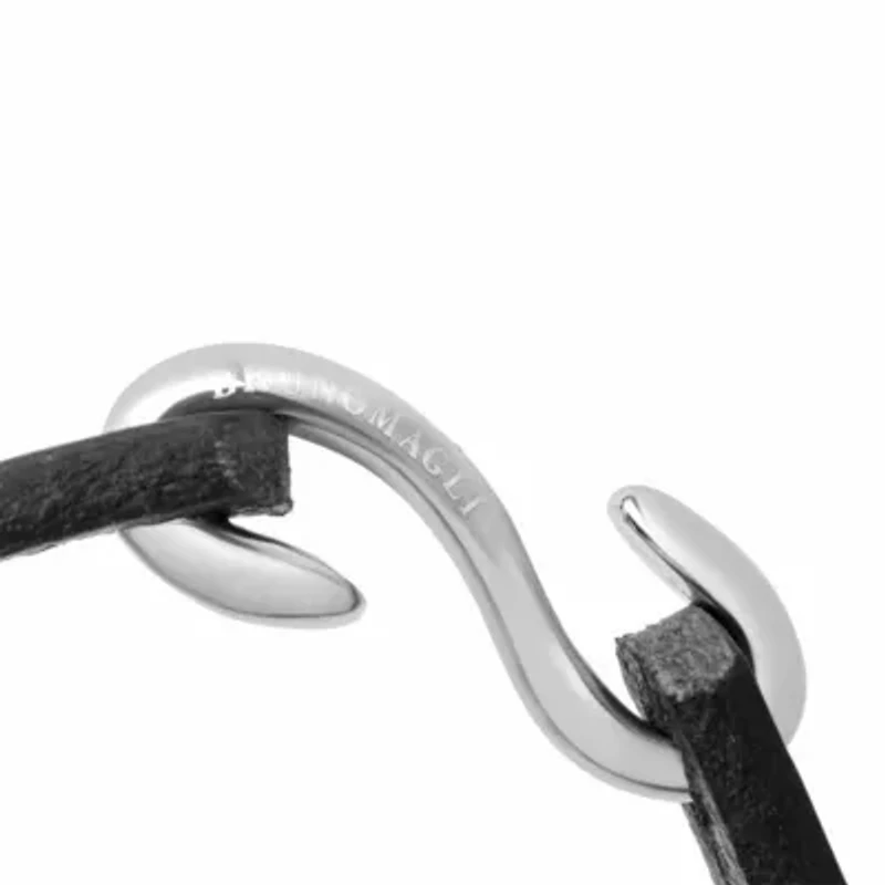 Bruno Magli Mens Refined Leather Bracelet
