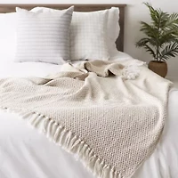 Cotton Woven Throw Blanket