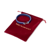 Bruno Magli Mens Refined Leather Bracelet