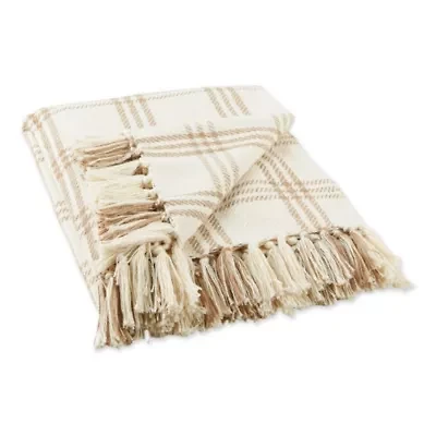 Modern Farmhouse Plaid Cotton Throw Blanket