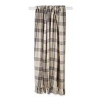 Modern Farmhouse Plaid Cotton Throw Blanket