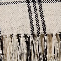Modern Farmhouse Plaid Cotton Throw Blanket