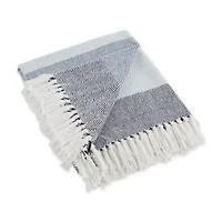 Herringbone Stripe Cotton Throw