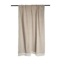 Herringbone Stripe Cotton Throw